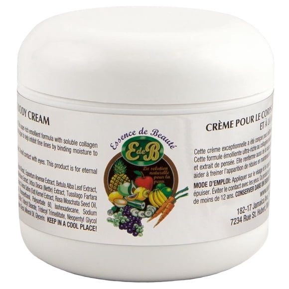 Crema Essence de Beaute con colágeno y vitamina E para rostro y cuerpo