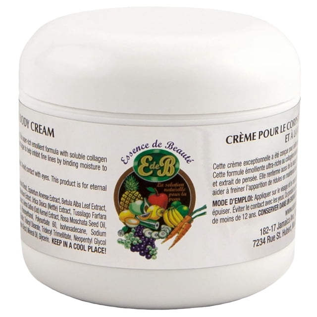 Crema Essence de Beaute con colágeno y vitamina E para rostro y cuerpo