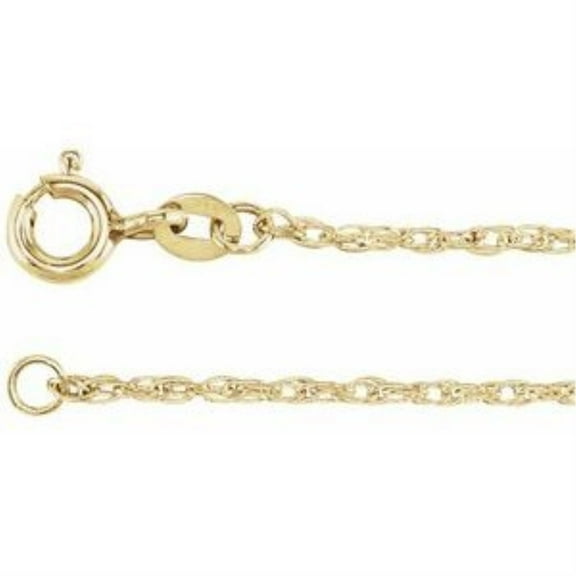 Auriga Fine Jewelry 14K Yellow Gold-Filled 1.25 mm Rope Chain Necklace 16"