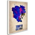 thumbnail image 2 of Trademark Fine Art Naxart Tokyo Watercolor Map Canvas Wall Art - 14x19, 2 of 3