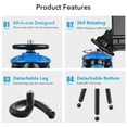 thumbnail image 2 of Trípode APEXEL APL-JJ07 Trípode de pulpo flexible desmontable Mini trípode portátil de viaje para teléfono móvil con clip de teléfono plegable Compatible con cámara GoPro DSLR Carga máxima 3 kg APEXEL Trípode, 2 of 7