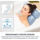 thumbnail image 3 of Almohada de baño Almohada para bañera con 6 ventosas Antideslizantes para Soporte de Cabeza, Cuello y Espalda, Malla de Aire Extra Gruesa y Suave Azul, 3 of 5