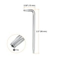 thumbnail image 2 of Uxcell 2pcs T10 Tamper Proof Torx Star Key Bit Wrench 2.2" L-Shaped 6 Points Wrenches CR-V Hand Tool, 2 of 6