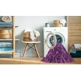 thumbnail image 2 of Ahgly Company Tapis d'Intérieur Lavables en Machine, Ronds, Transitionnels, Violet Foncé, 7' Ronds, 2 of 7