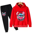 thumbnail image 4 of Conjunto de sudaderas con capucha y pantalones de punto para niños y niñas, moda infantil, jerseys de punto, ropa, 2024, 4 of 5