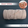 thumbnail image 2 of Natural Cotton Twisted Cord Rope 23456mm Artisan Macrame String Craft Beige, 2 of 5