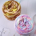thumbnail image 4 of XmhyTop-A 190g Braided Rope Yarn Soft Colorful Braid Line Chunky Yarn for Blankets Slippers, Polyester Crochet Knitting DIY Craft Yarn,B06, 4 of 4