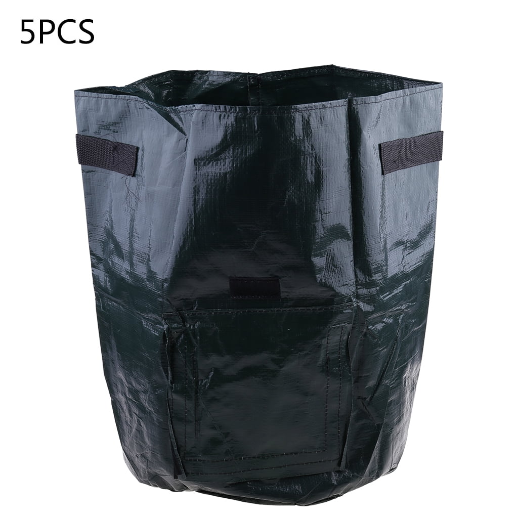 5 Pack 10 Gallon Grow Bags Durable Plant Growing Bags Portable Potato