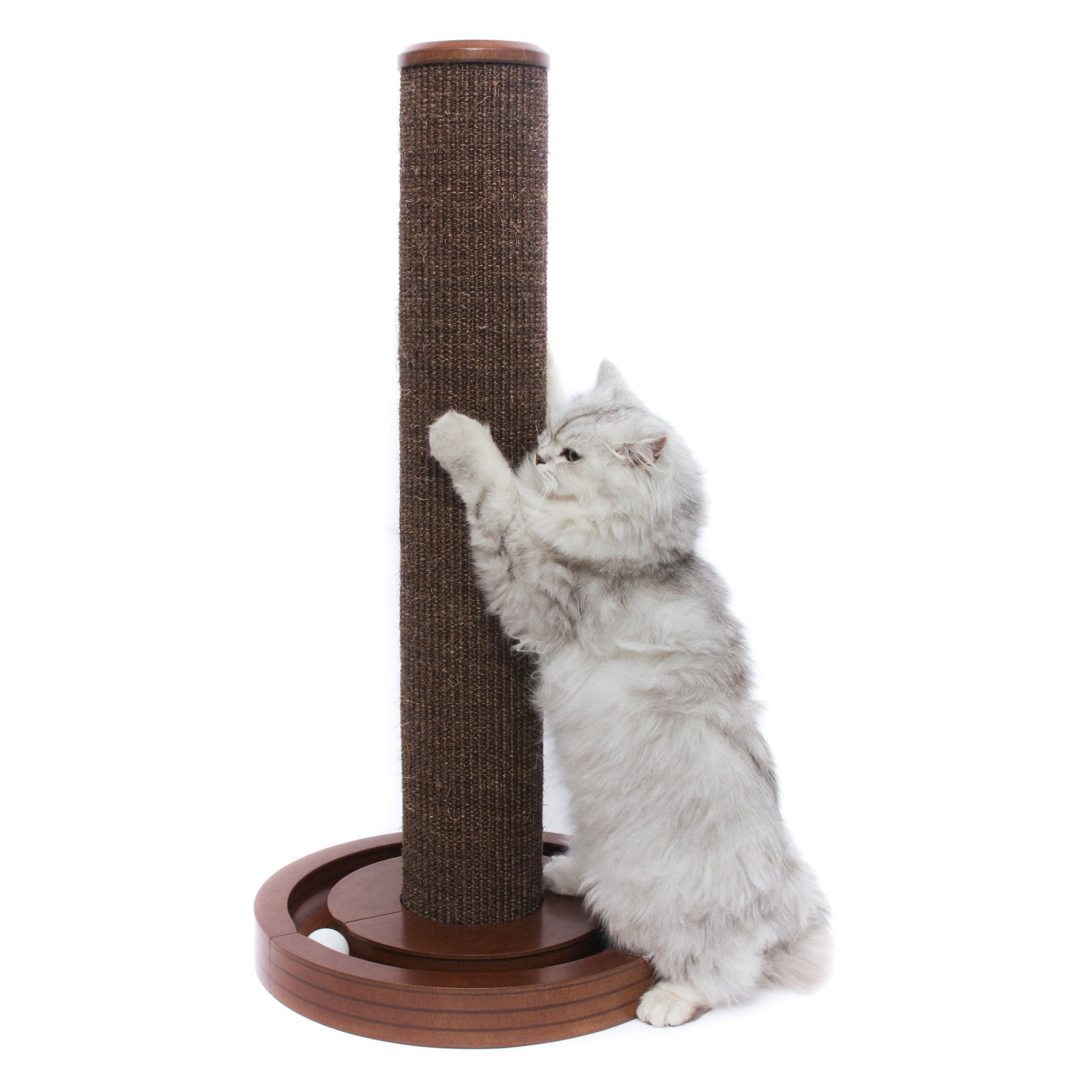 Merry Products Cat Scratching Post with Round Ball Toy Base