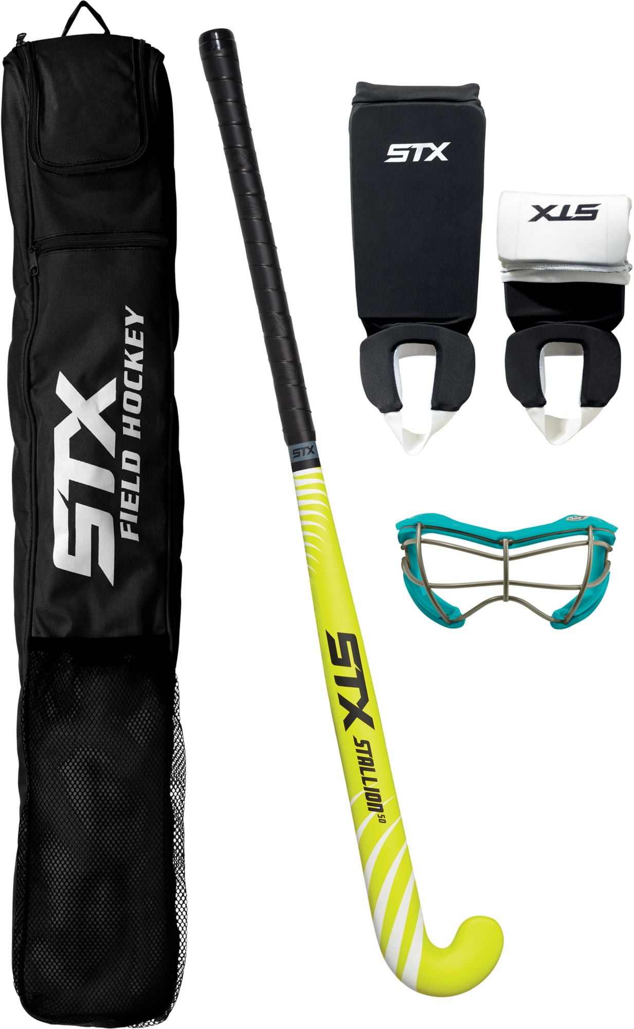 STX Stallion 50 Junior Field Hockey Package Black Yellow by