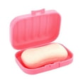 thumbnail image 5 of Unique Bargains 1 Pc Seal Large Soap Holder with Cover Pink Soap Holder for Bathroom 4.41"x3.07"x1.5", 5 of 6