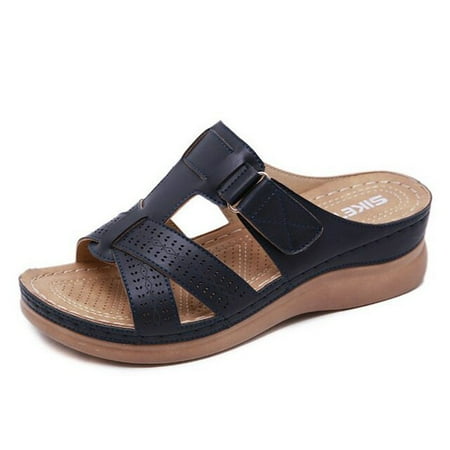 

Fashion Women Sandals Waterproof Slid On Round Female Slippers Casual Comfortable Outdoor Fashion Sunmmer Plus Size Shoes Women