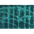 thumbnail image 1 of Ahgly Company Machine Washable Indoor Rectangle Abstract Turquoise Blue Modern Area Rugs, 7' x 9', 1 of 4