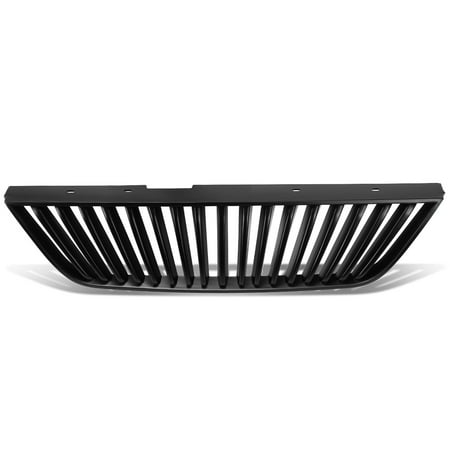Black Vertical Grille - For 1999 to 2004 Ford Mustang Pony Car ABS Plastic Vertical Style Front Upper Grille (Black) - 4th Gen New Edge 00 01 02 03
