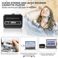 thumbnail image 6 of USB Cassette Capture Radio Player Portable USB Cassette Tape to MP3 Converter Audio Music Player Tape Cassette Recorder, 6 of 8