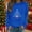 #187-Blue, variant on Craaazy Christmas Sweatshirts For Women Snowflake Printing Christmas Trees With Lights Printed Santa Graphic Long Sleeve Tops Gifts