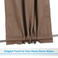 thumbnail image 5 of Uxcell Short Tier Curtains, 29"W x 24"L French Window Half Curtain 2 Panels, Khaki, 5 of 6