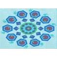 thumbnail image 1 of Ahgly Company Indoor Rectangle Patterned Butterfly Blue Area Rugs, 5' x 8', 1 of 6