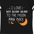thumbnail image 4 of Inktastic I Love My Maw Maw To The Moon and Back Boys or Girls Toddler T-Shirt, 4 of 5