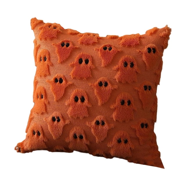 Halloween Party Decorations Halloween Pumpkin Pillowcase Two-Color Quilted Sofa Cushion Home Fabric Holiday Party Decoration Halloween Decorations for Home