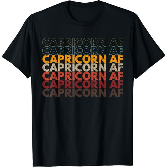 Capricorn AF Apparel For Men Women Funny Zodiac Sign Gift T-Shirt