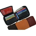 thumbnail image 2 of Genuine Leather Men's Zipper Zip-Around Organizer Bifold Wallet 1256 CF, 2 of 51