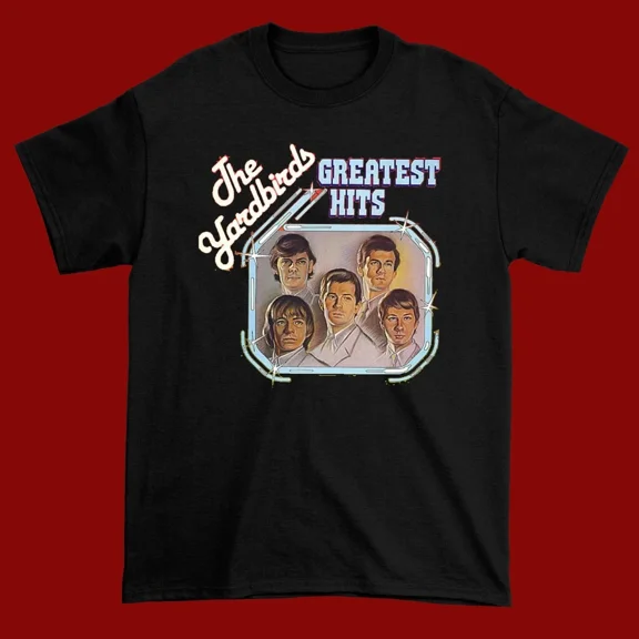 VINTAGE The Yardbirds Greatest Hits Dutch Black Unisex ALl size shirt RS134