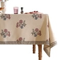 thumbnail image 1 of Mantel ISAENNE de lino beige claro, 160 x 260 cm, resistente a las manchas, 1 of 8