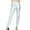 Silver, variant on LYXSSBYX Leather Pants for Women Women's Fashion Casual Bronzing Imitation Leather Slimming and Easy To Fade Ninth Pants