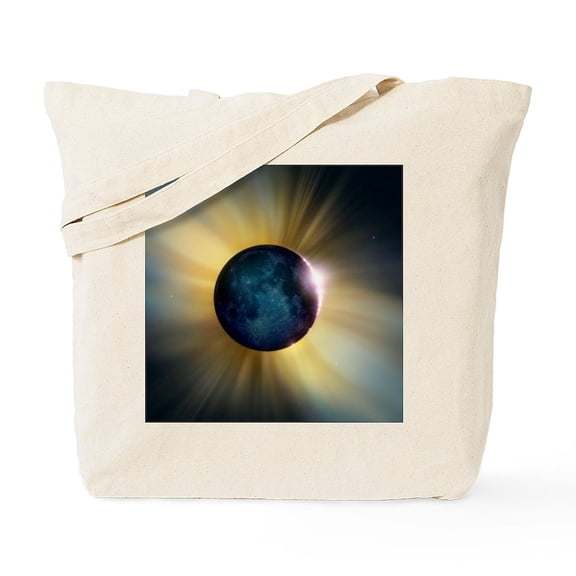 CafePress - Total Solar Eclipse Tote Bag - Unisex Canvas Tote Bag, Beige, 1-Piece