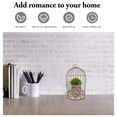 thumbnail image 2 of Miangastore 1Pc Festival Birdcage Adornment Flowerpot Rack Dining Table Decoration (Black), 2 of 8