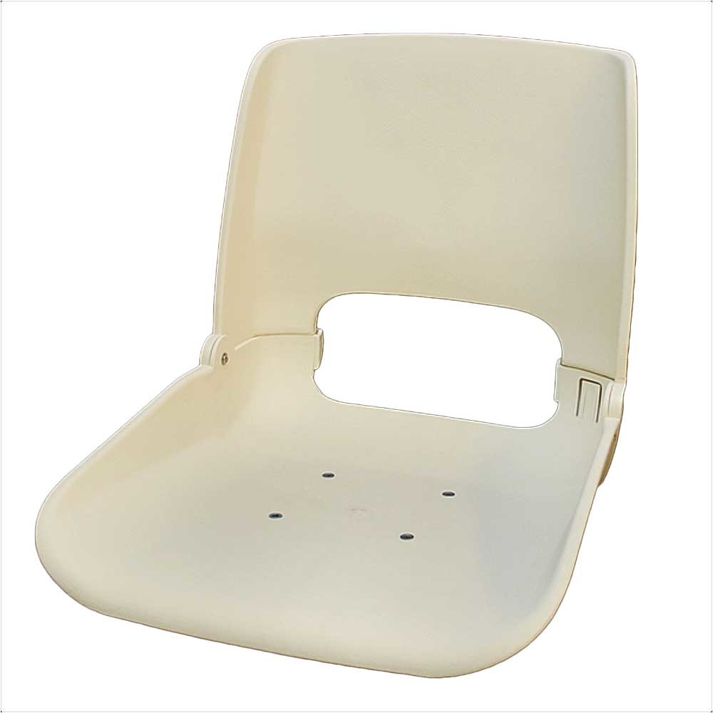 Tempress 46061 Ivory Plastic Profile Boat Folding Fishing Seating Seat