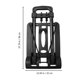 thumbnail image 2 of FENGGUIQU 1Ud Carro Plegable Negro Con Varillas De Hierro Para Transporte Cómodo Y Guardado En Pequeño Espacio, 2 of 8