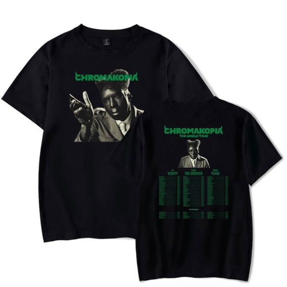 Chromakopia The World Tour T-Shirt Merch For Women/Men Unisex Summer Fashion Short Sleeve TShirt Fashion Streetwear