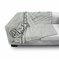 thumbnail image 3 of Adventure Soft Flannel Fleece Blanket, Adventure is Calling Mouthpiece Mountains Birds and Sun Black and White Design, Cozy Plush for Indoor and Outdoor Use, 50" x 60", Black White, by Ambesonne, 3 of 6