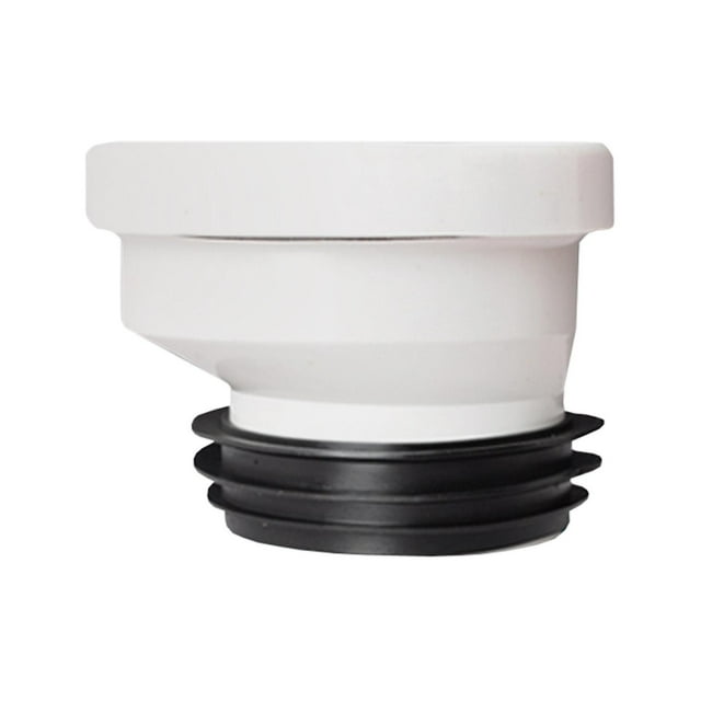 DOLITY Bride de Toilette Décalée Installation Facile Raccord de Tuyau Décalé Extension PVC Toilette Amovible 2cm