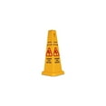 thumbnail image 3 of Genuine Joe Caution Safety Cone 4-Sided 10"x10"x24" Yellow 58880, 3 of 6