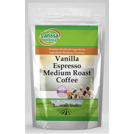 Larissa Veronica Vanilla Espresso Medium Roast Coffee, (Vanilla Espresso, Medium Roast, Whole Coffee Beans, 4 oz, 1-Pack, Zin: 566989)