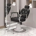 thumbnail image 3 of Silla Sillón De Barbería Negro  Reclinable Reclinable SELDA EXPORTS, 3 of 8