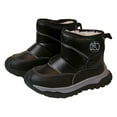 thumbnail image 5 of Quealent Winter Snow Boots for Boy and Girl Outdoor Waterproof with Furry Lined(Toddler/Little Kids) Black for Size 13, 5 of 7