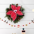 thumbnail image 5 of Christmas Artificial Poinsettia Flowers for Xmas Tree Decorations,9 Inches Jumbo Poinsettia Decor for Tree,Christmas Tree Garland Wreath Filler Ornaments for Home Party Xmas Decor, 5 of 7