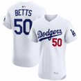 thumbnail image 1 of Camiseta de béisbol clásica de Mookie Betts, edición élite, blanca, de local de Los Angeles Dodgers, con número de estrella bordado.-XXXL, 1 of 2