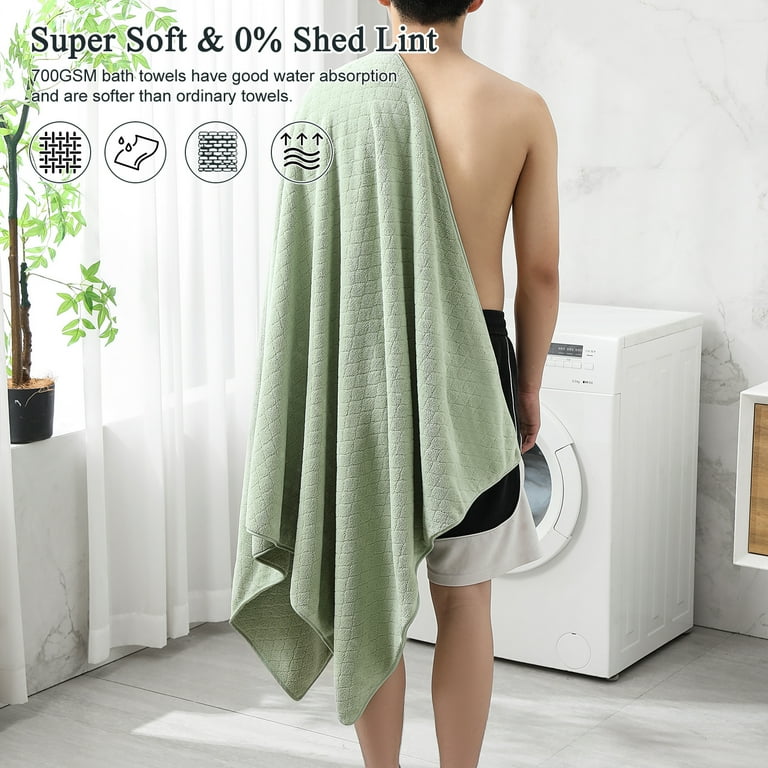 Beartech Piece Microfiber Bath Towels Set Bath sheet, Hand - Main Image