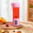 thumbnail image 1 of Licuadora portátil, exprimidor eléctrico, vaso de licuadora recargable, Mini botellas de licuadora USB para cocina, deportes al aire libre, interior Rosa, 1 of 8