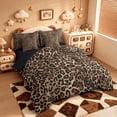 thumbnail image 2 of Manfei Leopard Print 7-Piece Twin Bedding Sets,Wild Animal Bedding Comforter Set,Cheetah Pattern Sheet Sets For Girl Kids,Breathable Home Decor Reversible, 2 of 8