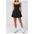 thumbnail image 2 of PISONIC Womens Tennis Dress, 2-in-1 Golf Workout Dress with Built-in Bra & Shorts Pockets, Athletic Dresses with Adjustable Strap, 2 of 6