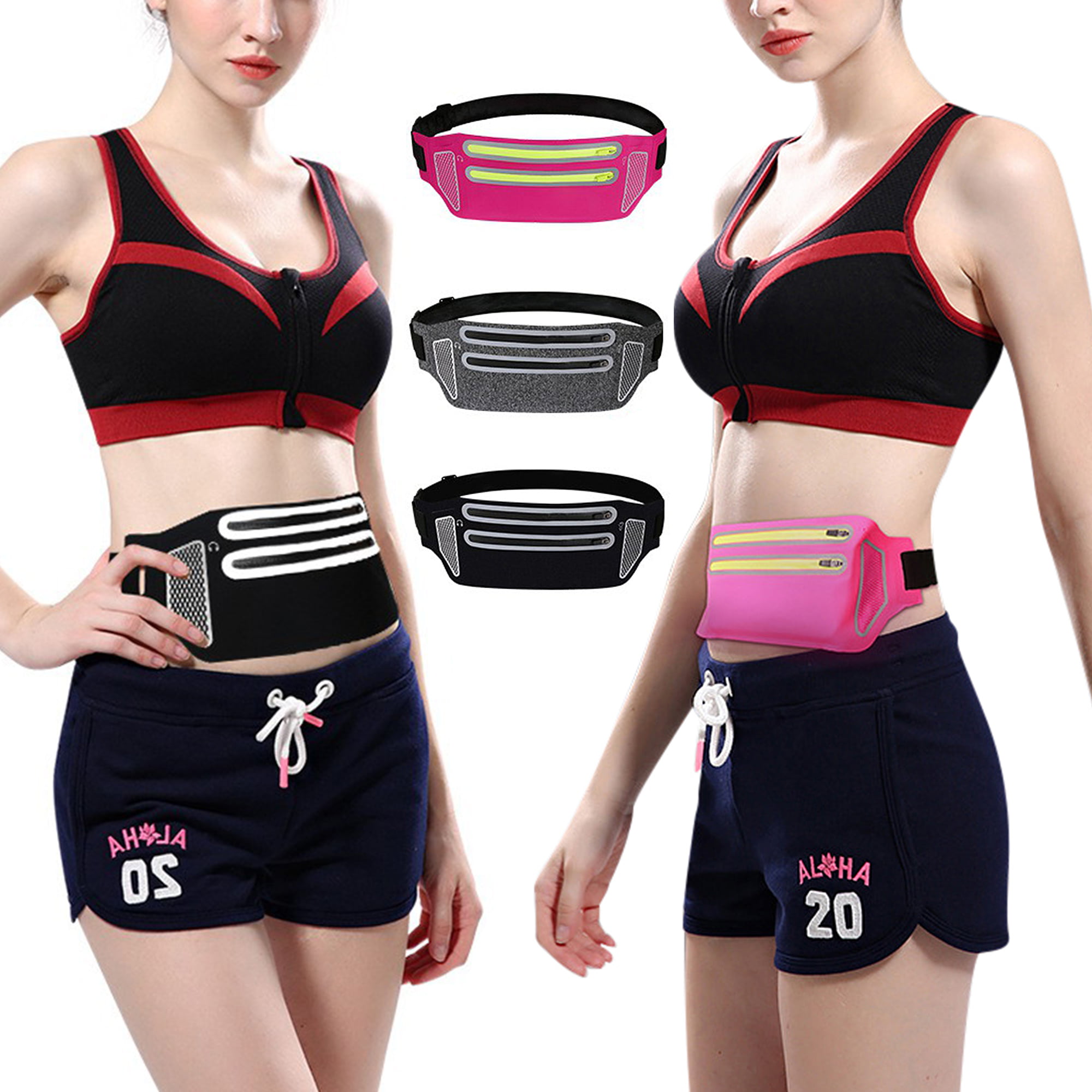 New Unisex Outdoor Sports Bum Bag Running Belt Waist Fanny Pack Zip Travel Pouch 