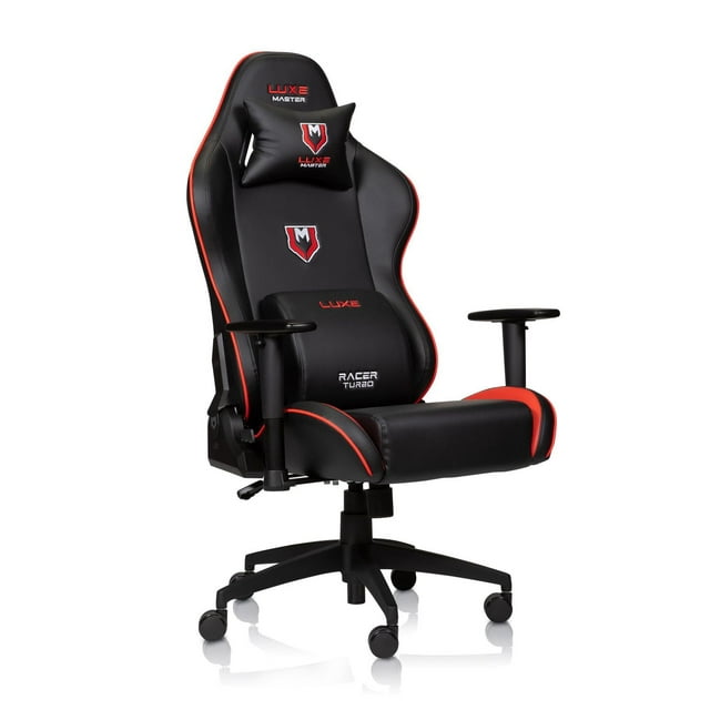 Luxe Racer Turbo Office, Desk & Gaming Chair - Supports up to 390lbs