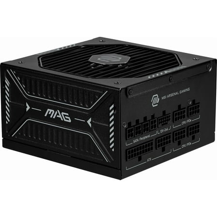 MSI - MAG A750GLS PCIE5, USA, 750W, Fully-Modular, 80 Plus Gold, Bilingual Color Box, Solid wood pallet packing, 10Y Warranty