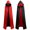 Red, variant on FASHOFT Unisex Reversible Thin Hooded Cape Halloween Funny Role Play Cloak Stage Performance Party Fancy Dress Up Cosplay Outfit Halloween 100